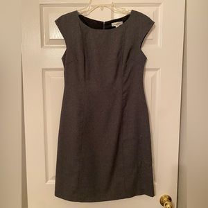 Charcoal cap sleeve darted dress